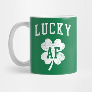 Lucky AF - St. Patrick's Day Shamrock Mug